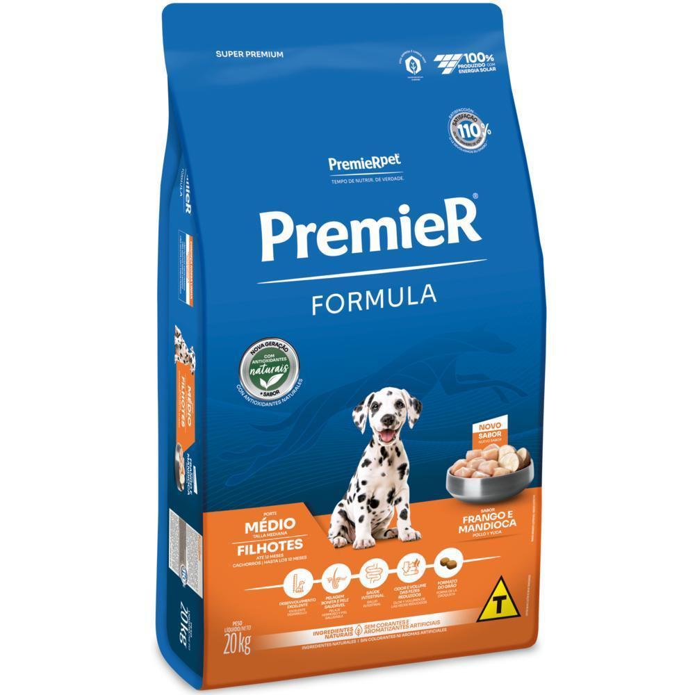 PremieR Formula Cães Filhotes Porte Médio Frango e Mandioca 20 kg