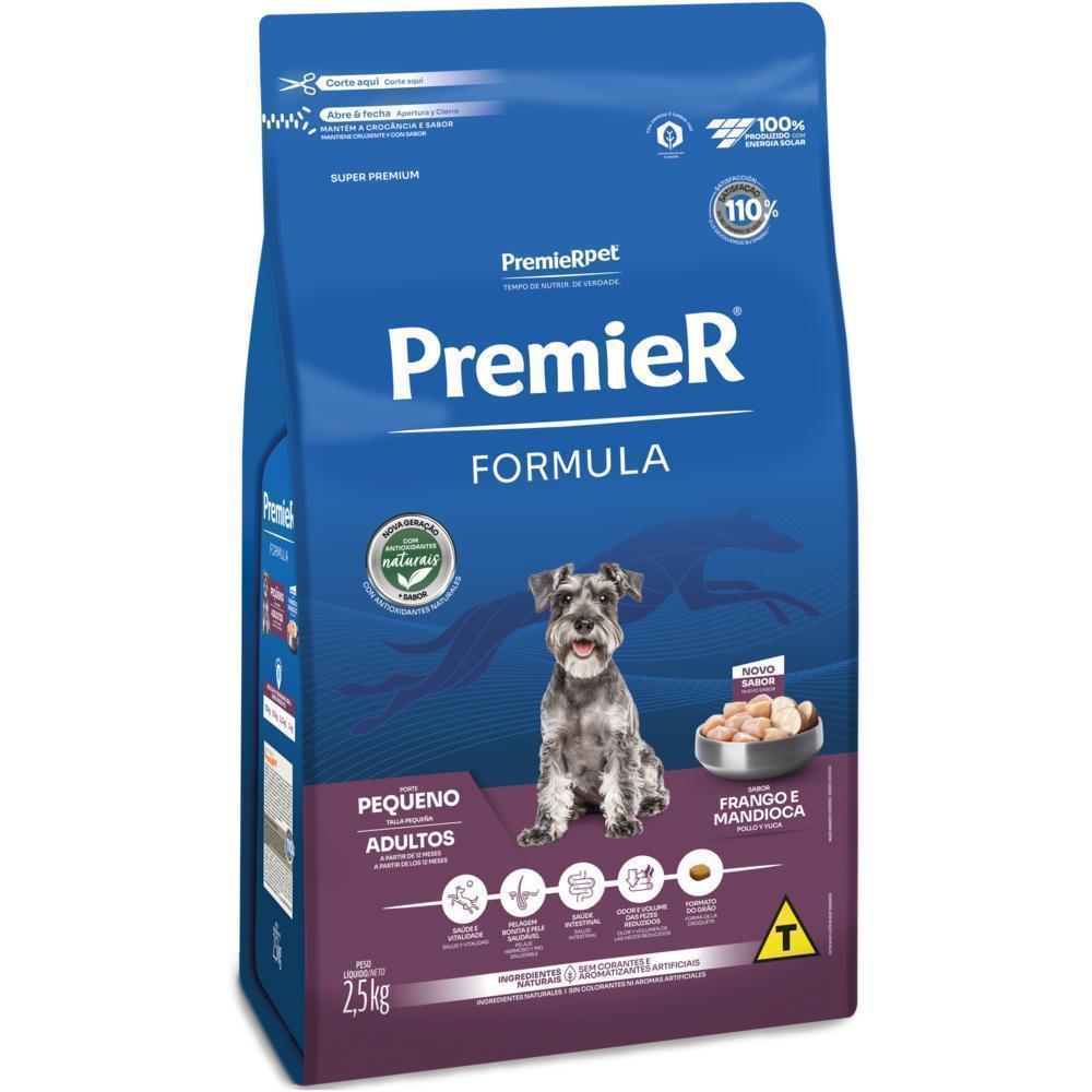 PremieR Formula Cães Adultos Porte Pequeno Frango e Mandioca 2,5 kg