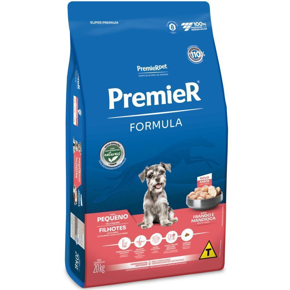 PremieR Formula Cães Filhotes Porte Pequeno Frango e Mandioca 20 kg