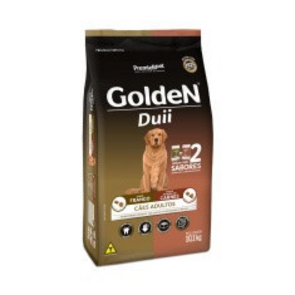 GoldeN Duii Cães Adultos Porte Grande Salmão Frango e Seleção de Carnes 10,1 kg