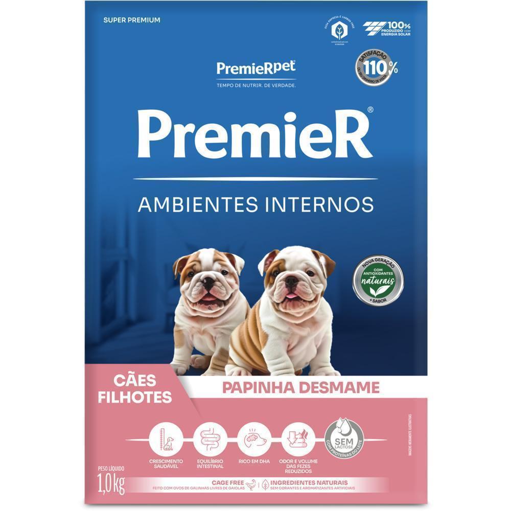 PremieR Ambientes Internos Cães Filhotes Papinha Desmame 1 kg
