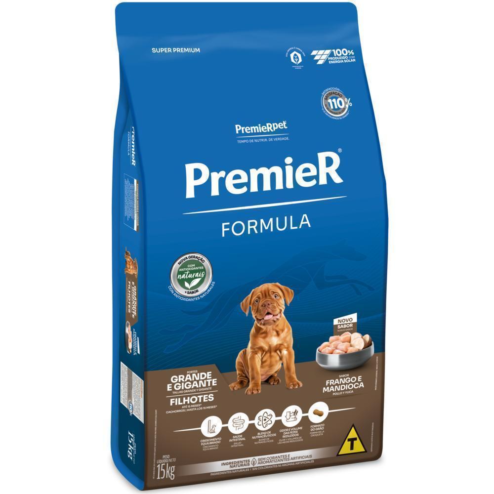 PremieR Formula Cães Filhotes Porte Grande e Gigante Frango e Mandioca 15 kg