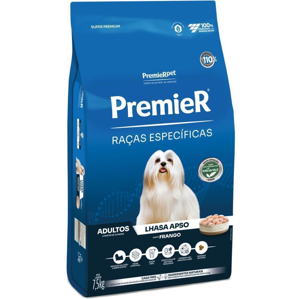 PremieR Raças Específicas Cães Adultos Lhasa Apso Frango 7,5 kg