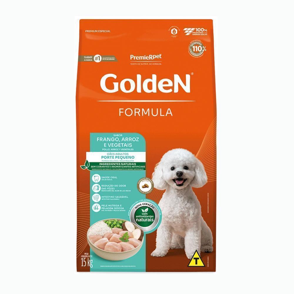 GoldeN Formula Cães Adultos Porte Pequeno Frango e Arroz 15 kg
