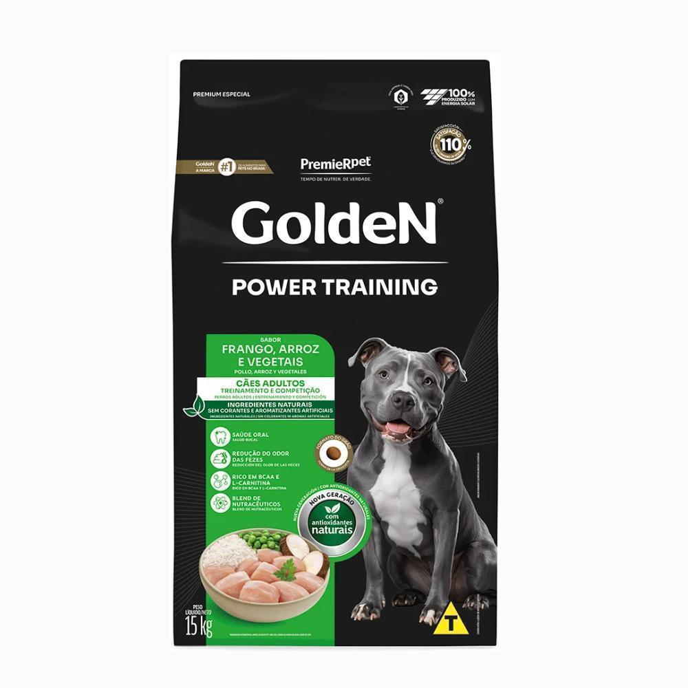 GoldeN Power Training Cães Adultos Frango e Arroz 15 kg