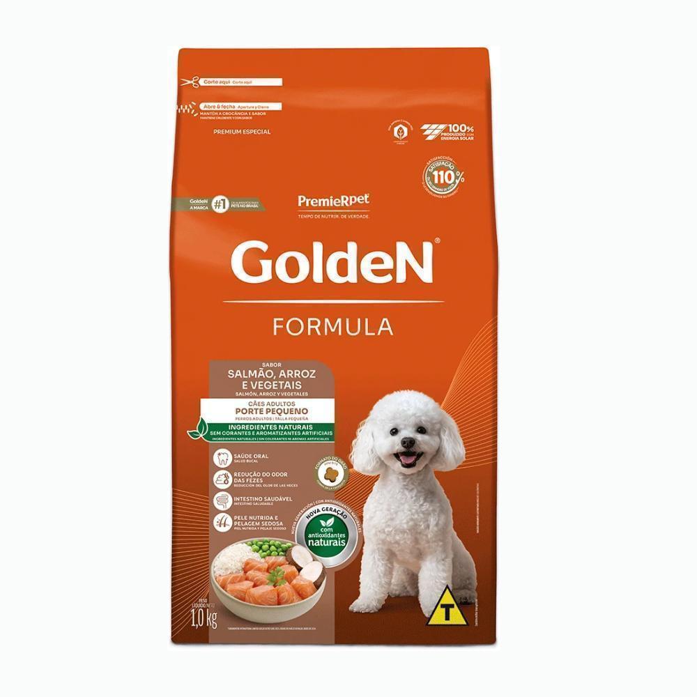 GoldeN Formula Cães Adultos Porte Pequeno Salmão e Arroz 1 kg