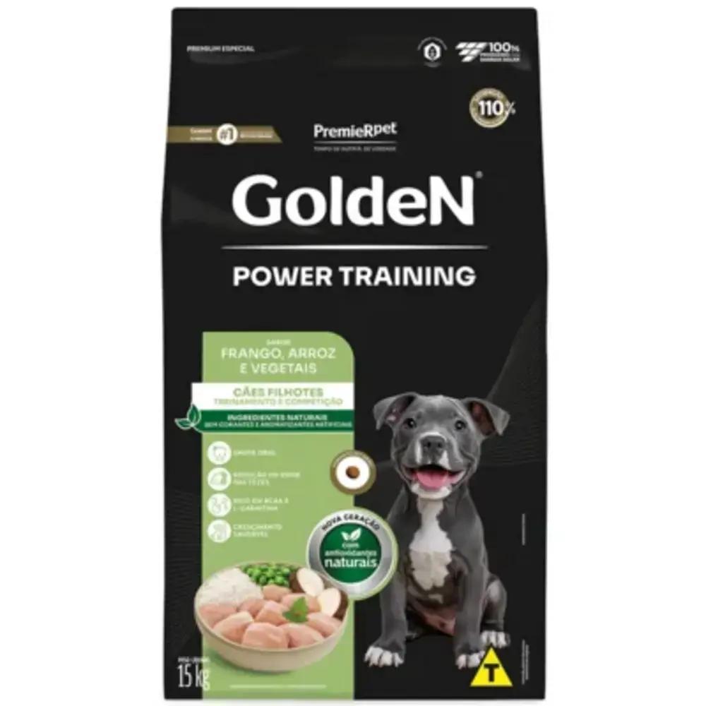 GoldeN Power Training Cães Filhotes Frango e Arroz 15 kg