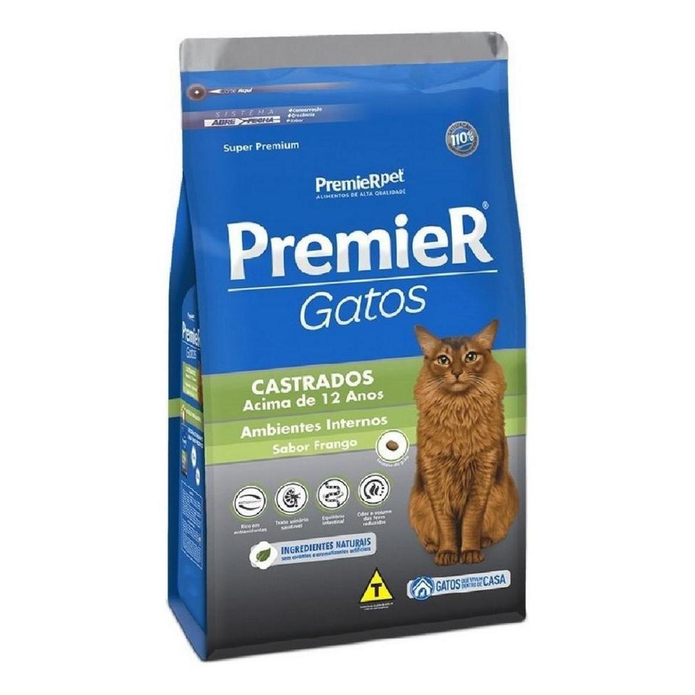 PremieR Gatos Castrados 12 Anos Frango 0,5 kg