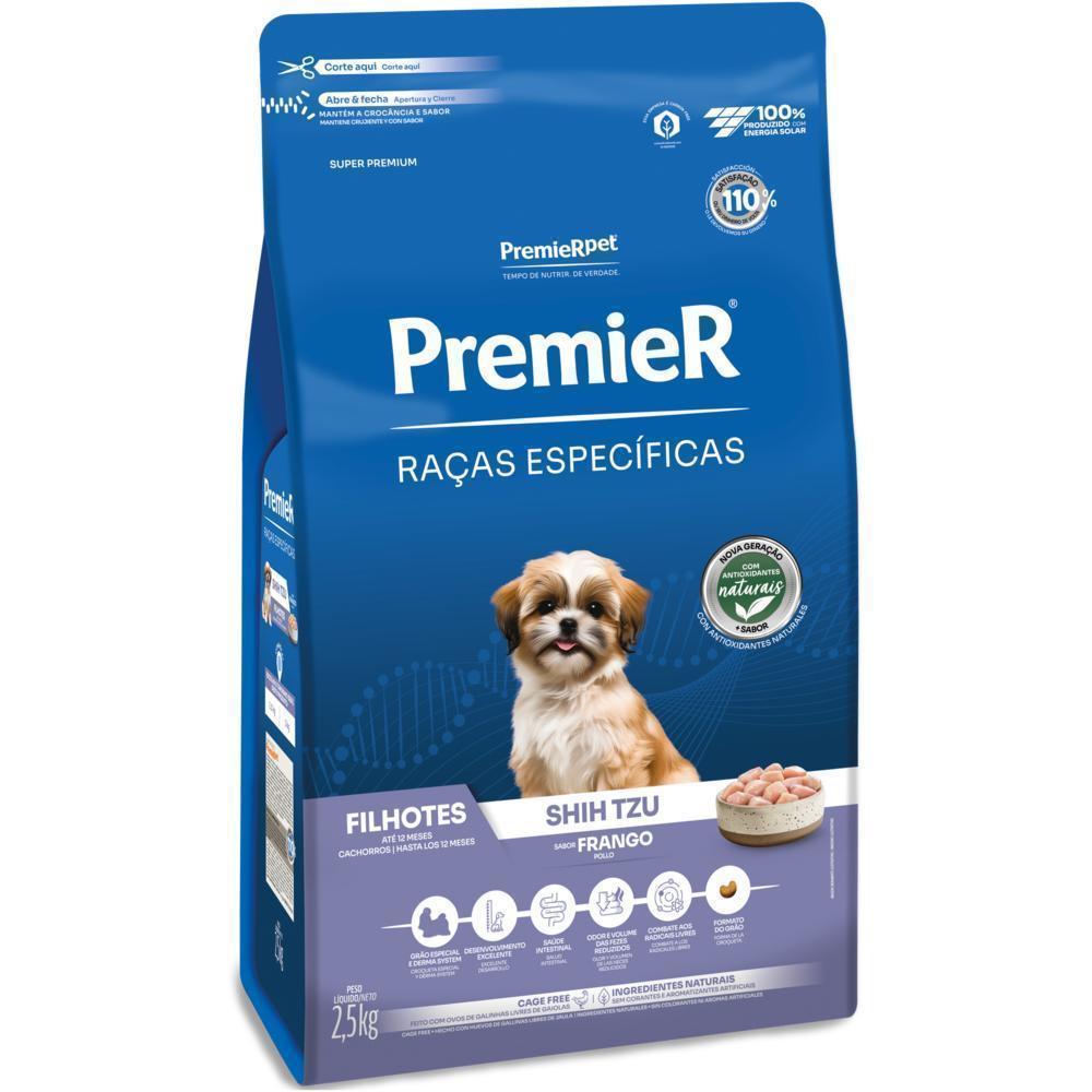 PremieR Raças Específicas Cães Filhotes Shih Tzu Frango 2,5 kg