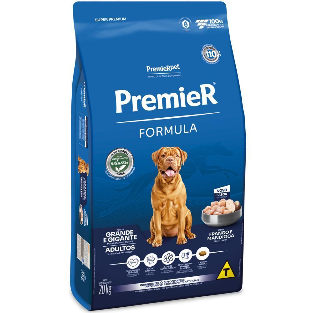 PremieR Formula Cães Adultos Porte Grande e Gigante Frango e Mandioca 20 kg