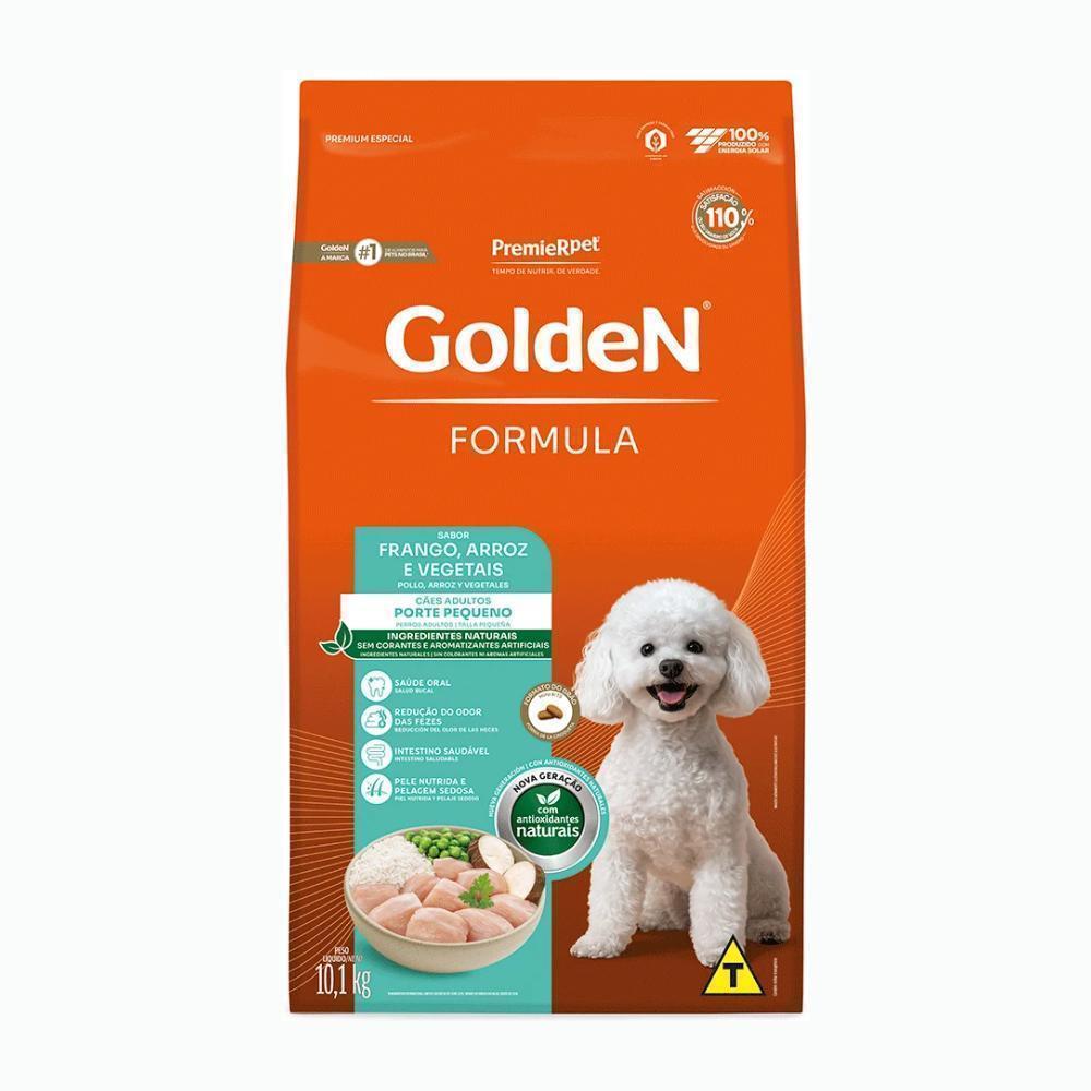 GoldeN Formula Cães Adultos Porte Pequeno Frango e Arroz 10,1 kg