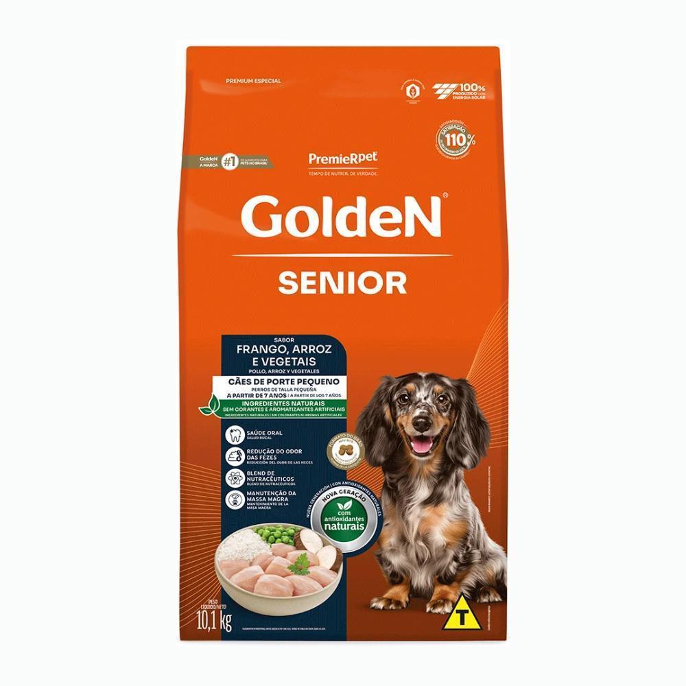 GoldeN Formula Cães Senior Porte Pequeno Frango e Arroz 10,1 kg
