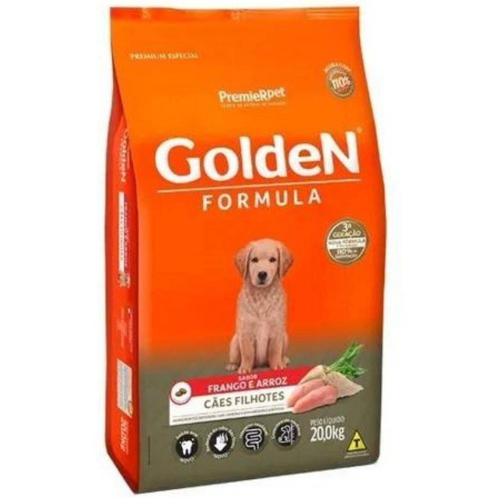 Premier Golden Formula Cães Filhotes Frango e Arroz 20KG