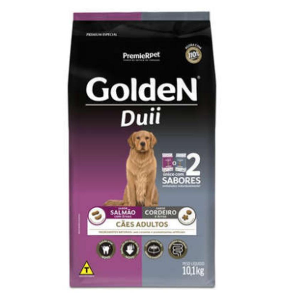 GoldeN Duii Cães Adultos Salmão com Ervas & Cordeiro e Arroz 10,1 kg