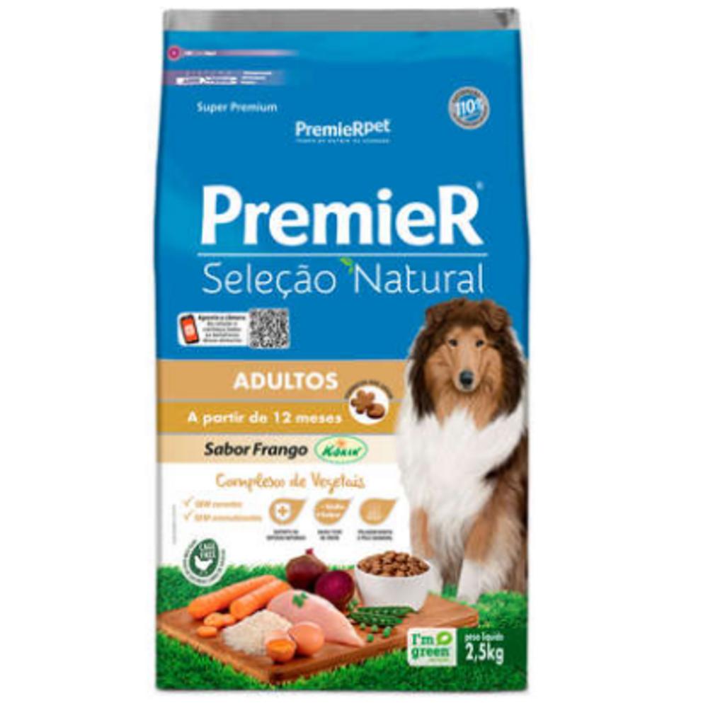 Nattu Seleção Natural Cães Adultos Frango Korin 2,5 kg