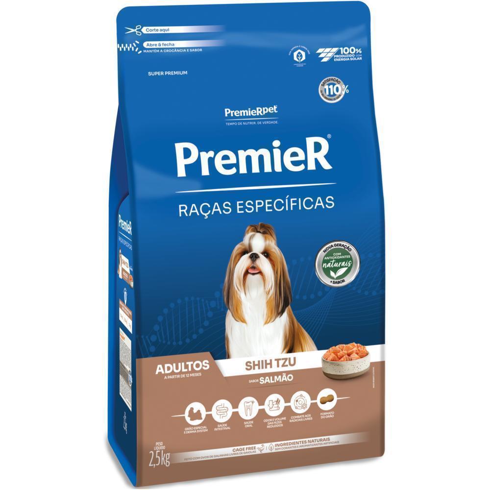 PremieR Raças Específicas Cães Adultos Shih Tzu Salmão 2,5 kg