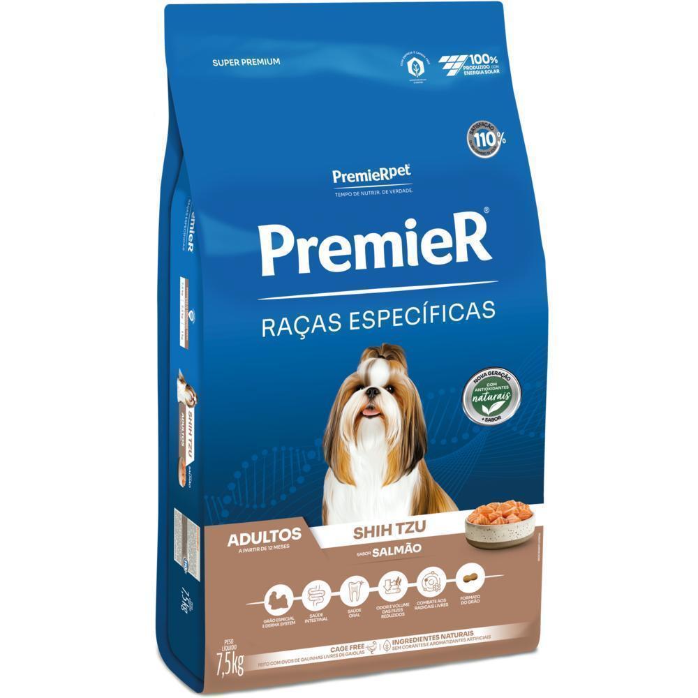 PremieR Raças Específicas Cães Adultos Shih Tzu Salmão 7,5 kg
