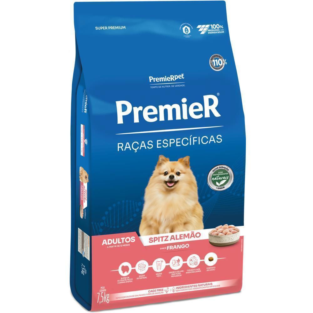 PremieR Raças Específicas Cães Adultos Spitz Alemão Frango 7,5 kg