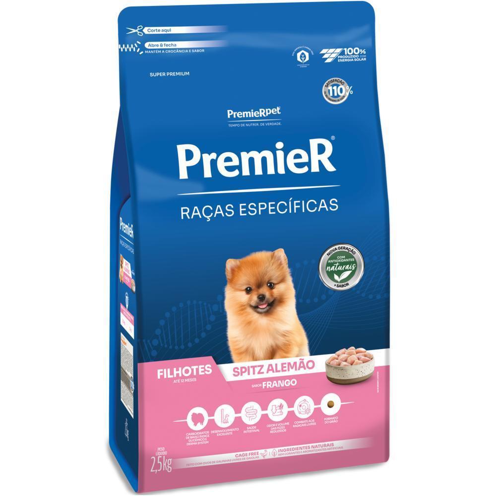 PremieR Raças Específicas Cães Filhotes Spitz Alemão Frango 2,5 kg