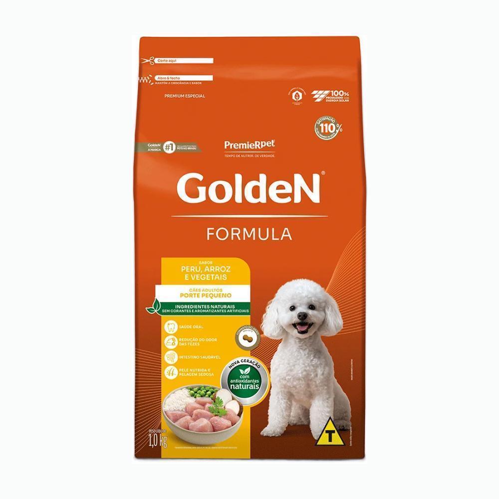 GoldeN Formula Cães Adultos Porte Pequeno Peru e Arroz 1 kg