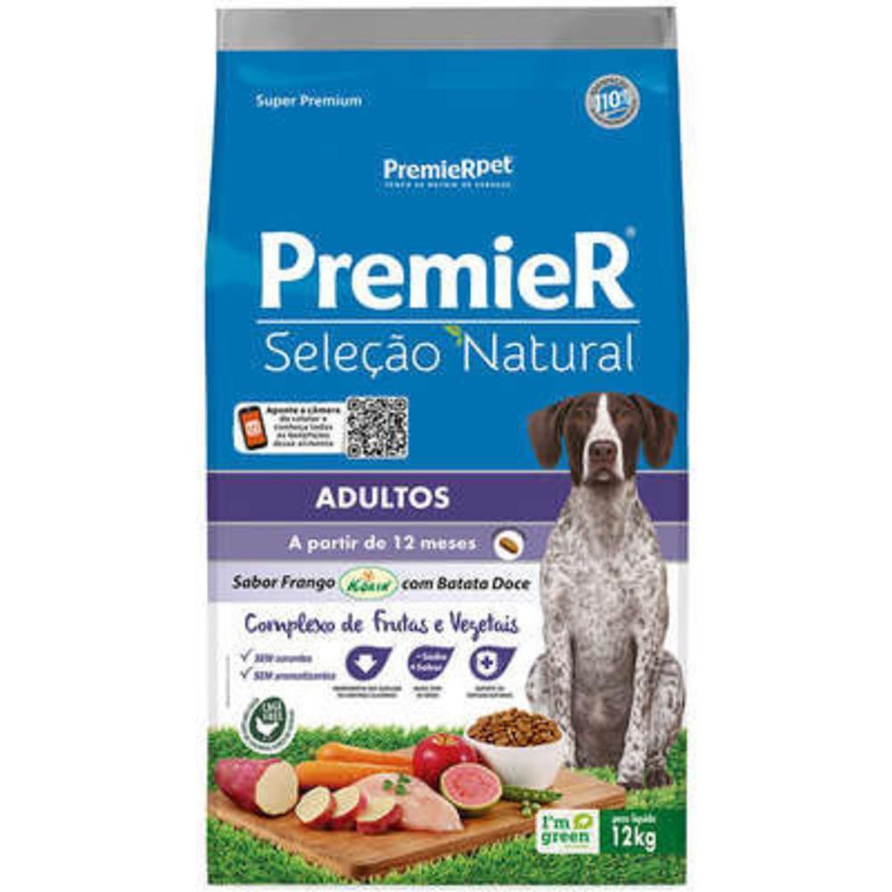 PremieR Seleção Natural Cães Adultos Frango Korin e Batata Doce 12 kg