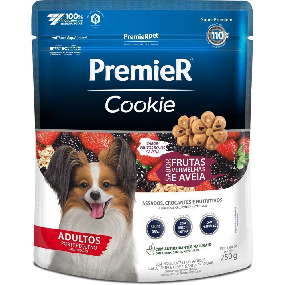 PremieR Cookie Cães Adultos Porte Pequeno Frutas Vermelhas e Aveia 250 g