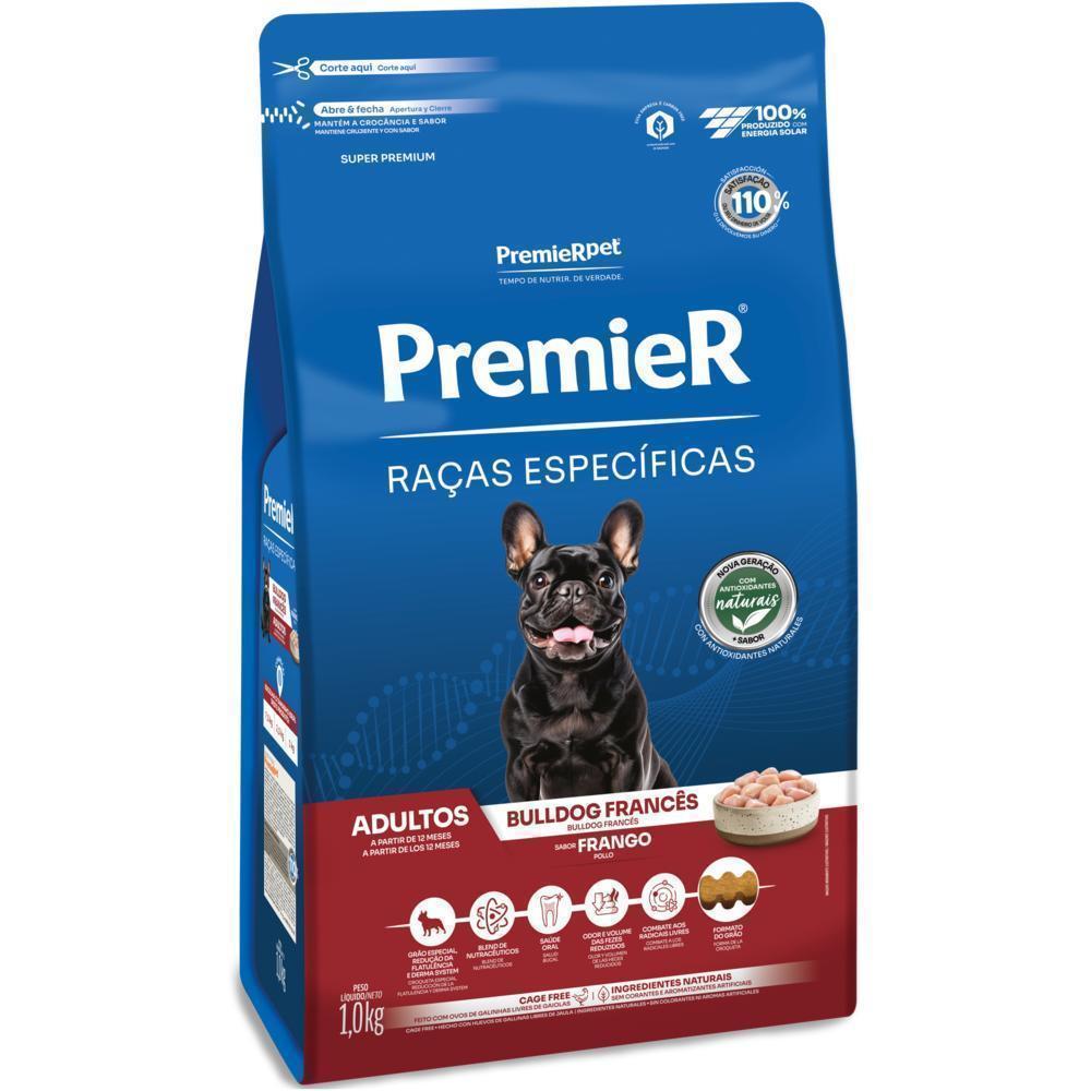 PremieR Raças Específicas Cães Adultos Bulldog Francês Frango 1 kg