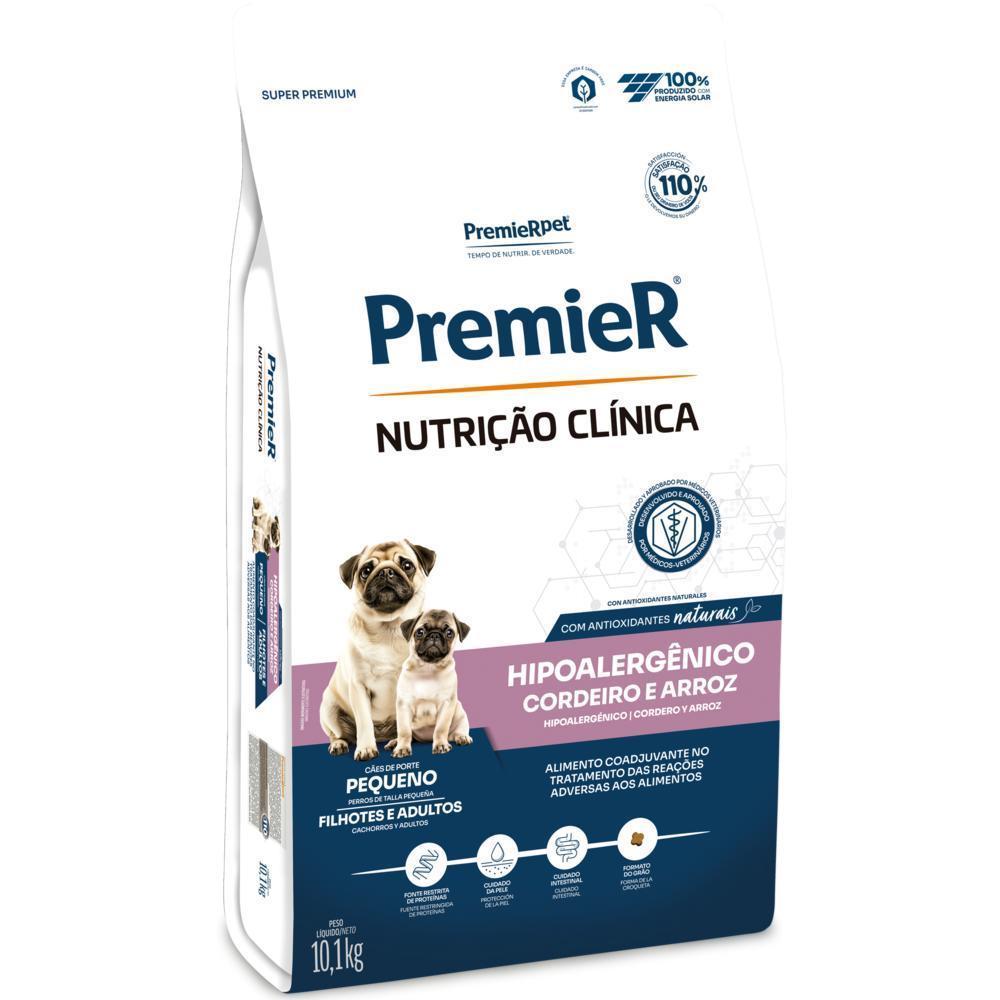PremieR Nutrição Clínica Cães Porte Pequeno Hipoalergênico Cordeiro e Arroz 10,1 kg