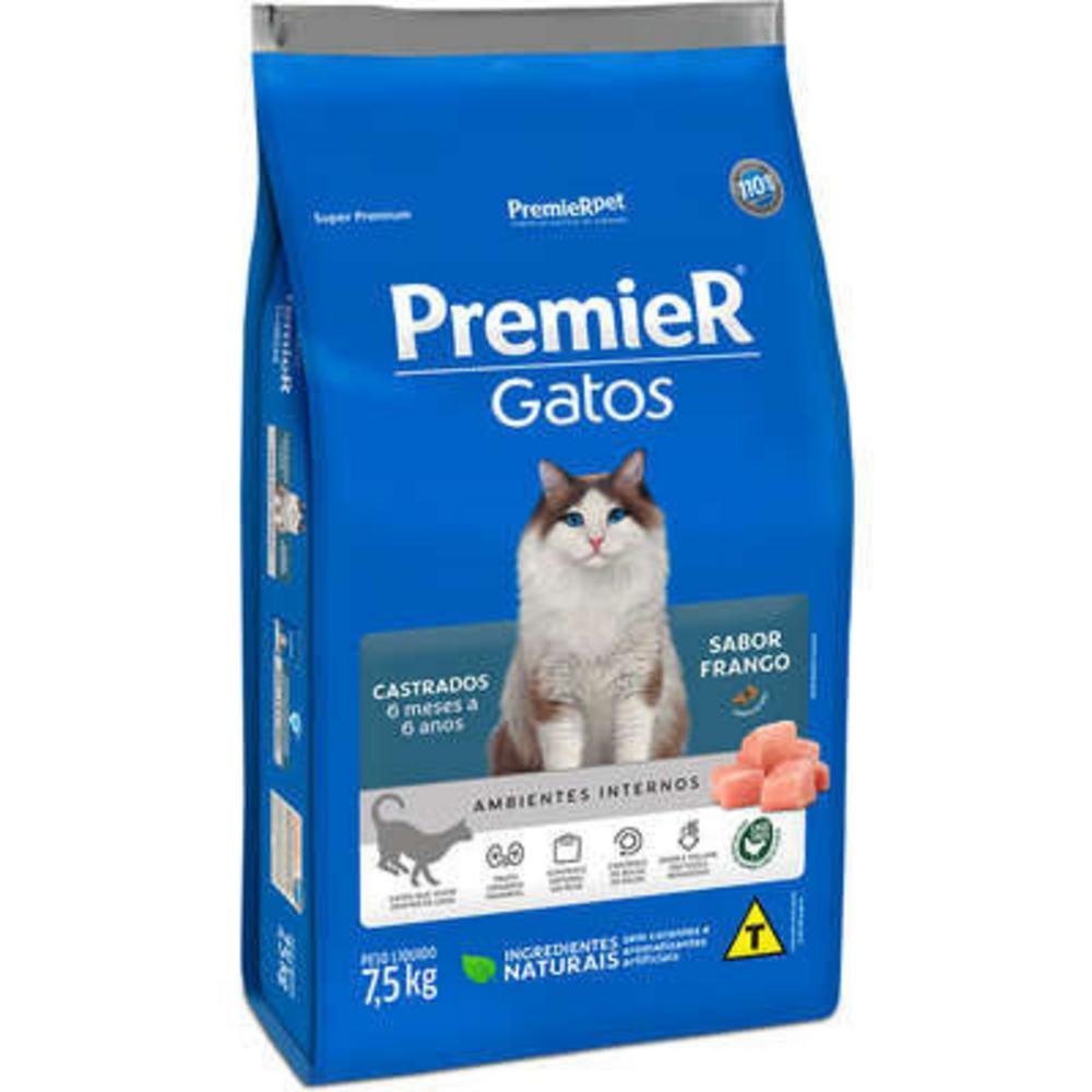 PremieR Gatos Castrados 6 Meses a 6 Anos Frango 7,5 kg
