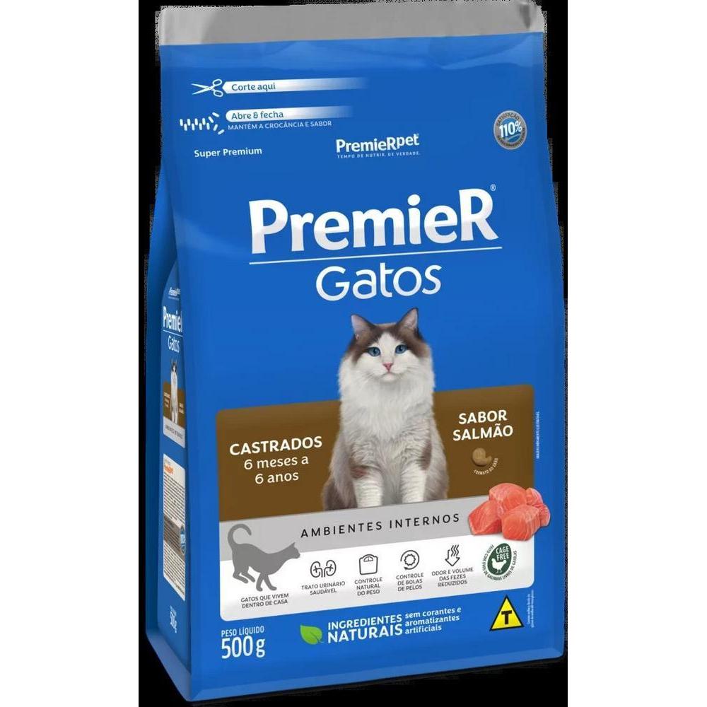 PremieR Gatos Castrados 6 Meses a 6 Anos Salmão 7,5 kg