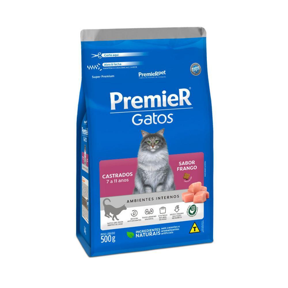 PremieR Gatos Castrados 7 a 11 Anos Frango 0,5 kg