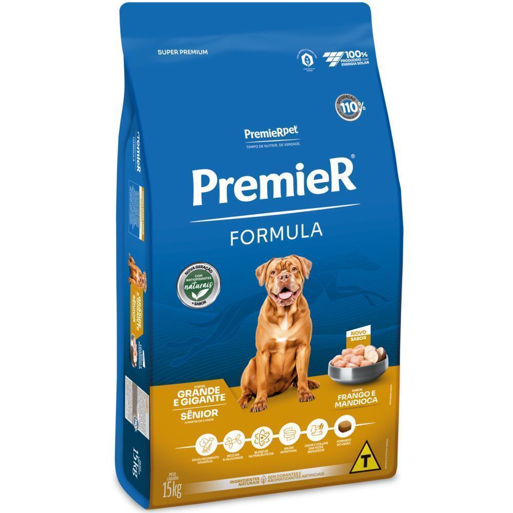 PremieR Formula Cães Sênior Porte Grande e Gigante Frango e Mandioca 15 kg