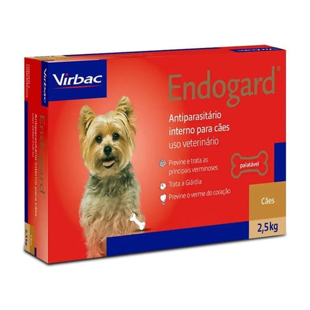 Vermífugo Endogard 2,5kg para Cães com 6 Unidades