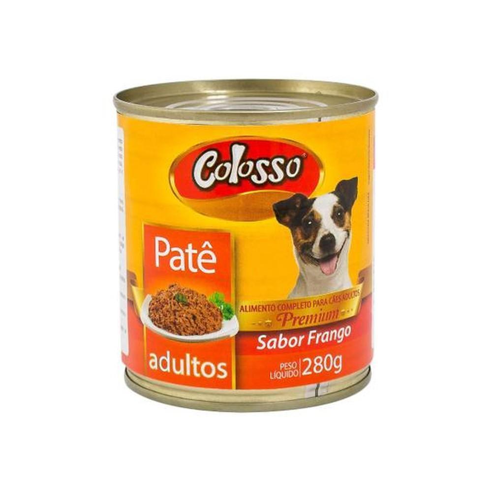 Patê Para Cães Colosso Premium Adultos Sabor Frango 280G