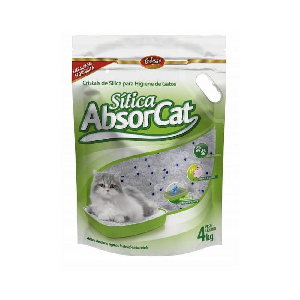 Areia Higiênica para Gatos Absorcat Sílica 4Kg