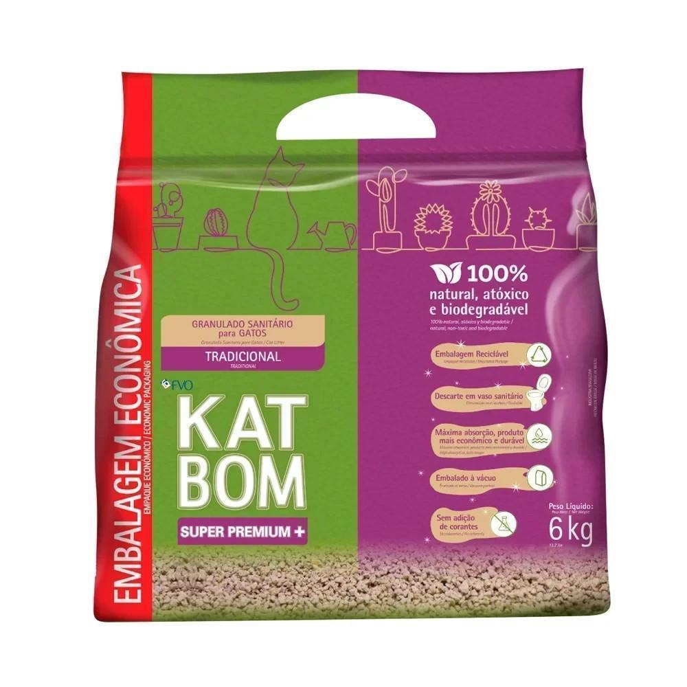 Areia Katbom Tradicional para Gatos Fvo 6Kg