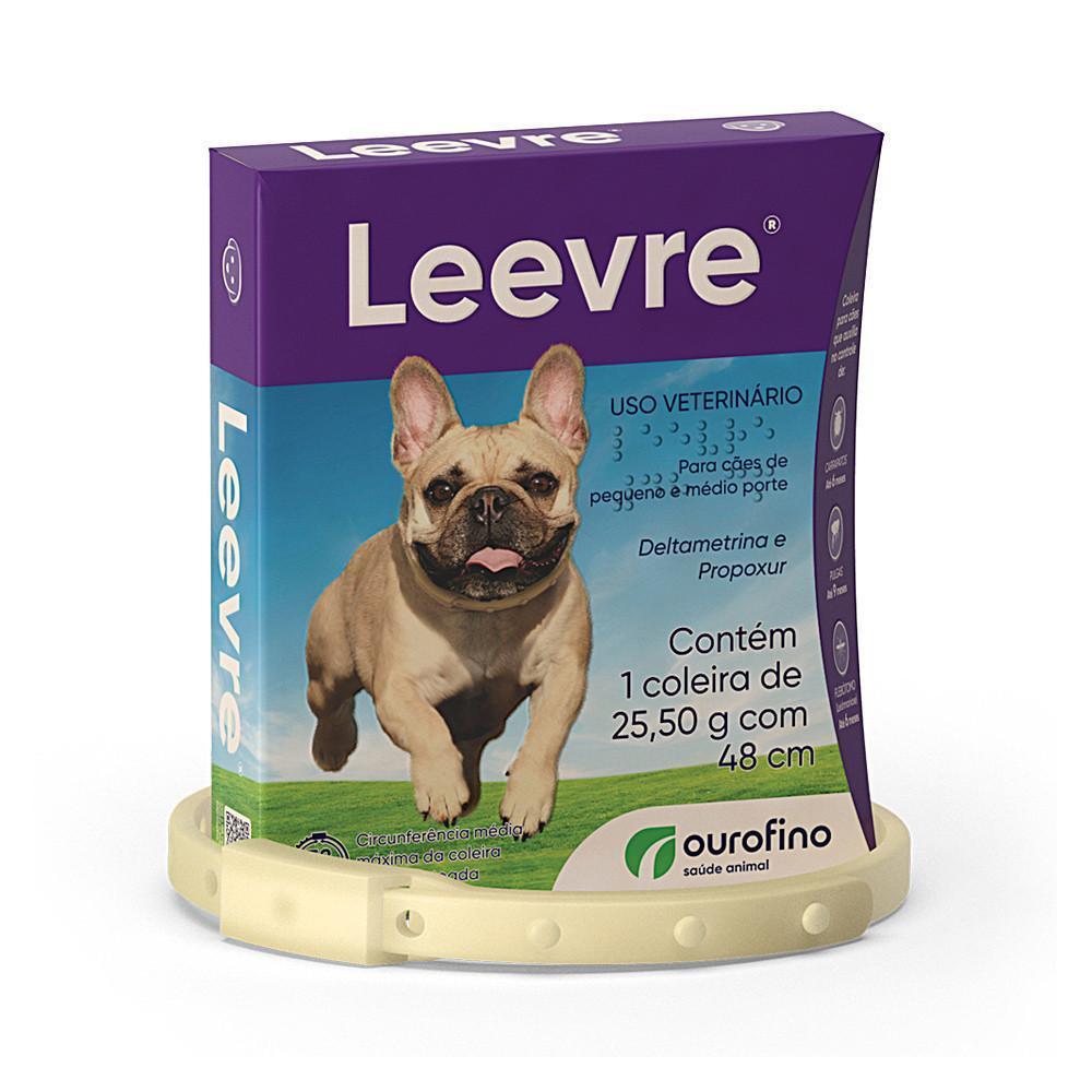 Coleira Leevre Antiparasitária para Cães 48cm