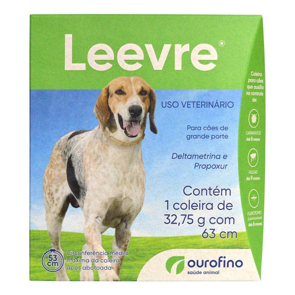Coleira Leevre Antiparasitária 63cm