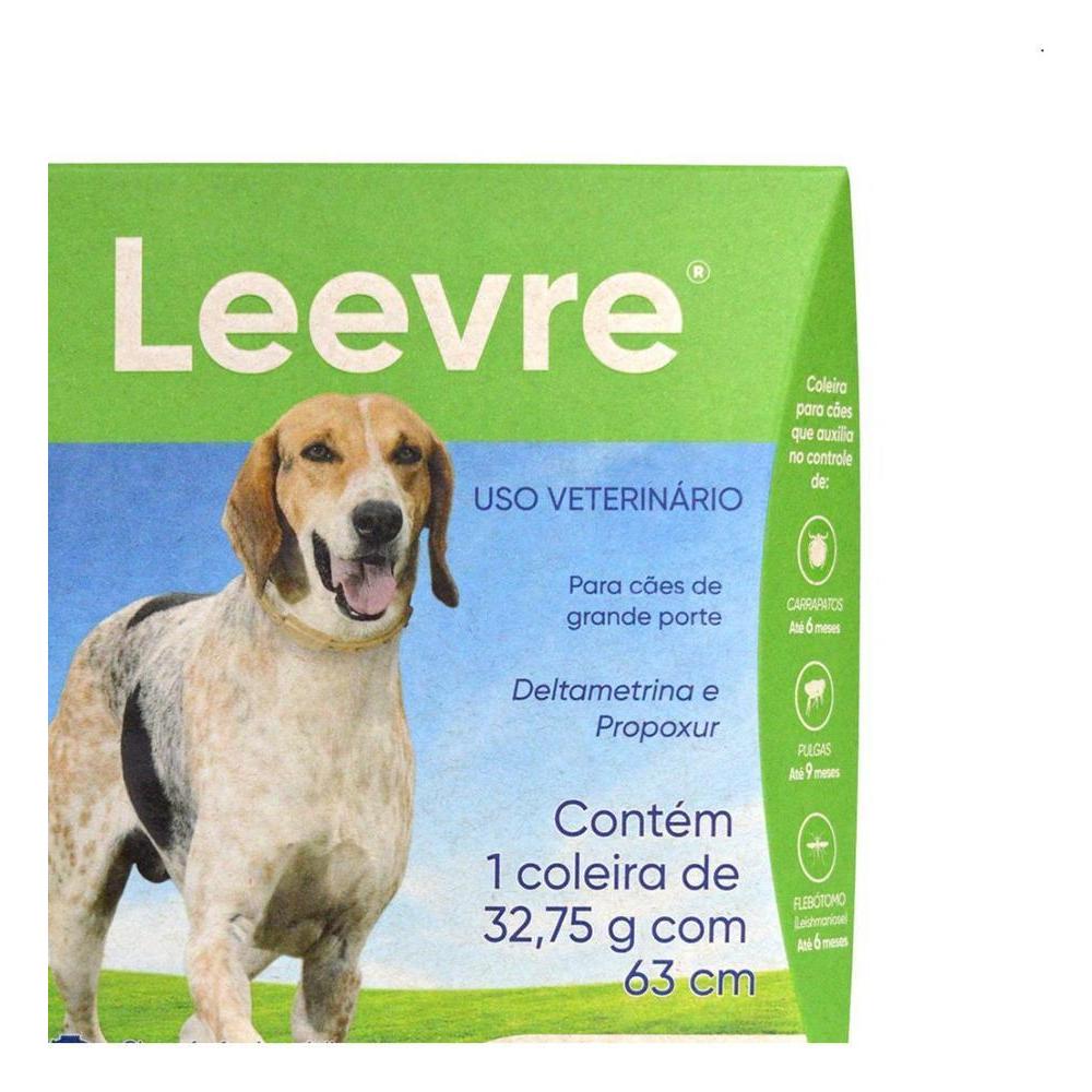 Coleira Leevre Antiparasitária 63cm