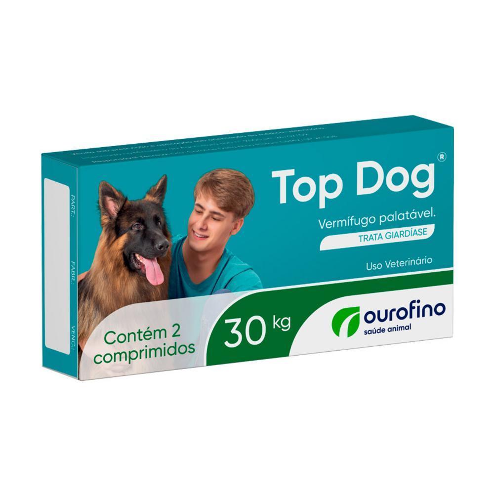 Vermífugo Top Dog 30kg 2un