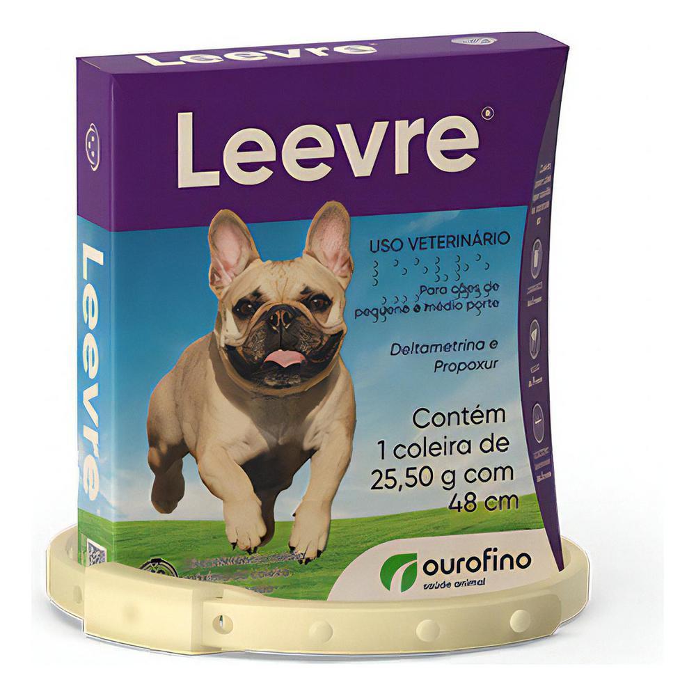 Coleira Leevre Antiparasitária para Cães