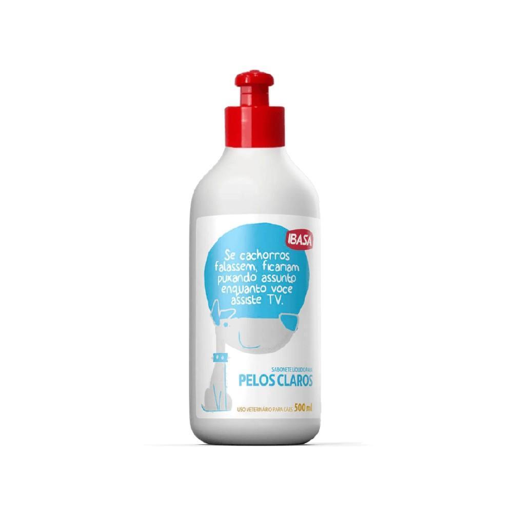 Sabonete Líquido Ibasa Pelos Claros para Cães 500ml