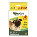 Combo Antipulgas e Carrapatos Fiprolex Drop Spot Ceva para Cães até 10kg Leve 3 Pague 2