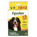 Combo Antipulgas e Carrapatos Fiprolex Drop Spot Ceva para Cães Acima de 40kg Leve 3 Pague 2