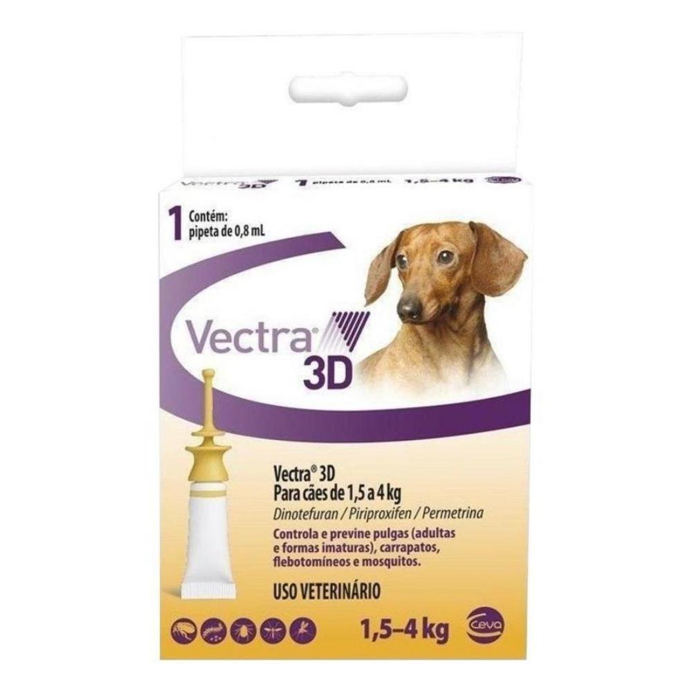 Antipulgas Vectra 3D 1,5 A 4 Kg