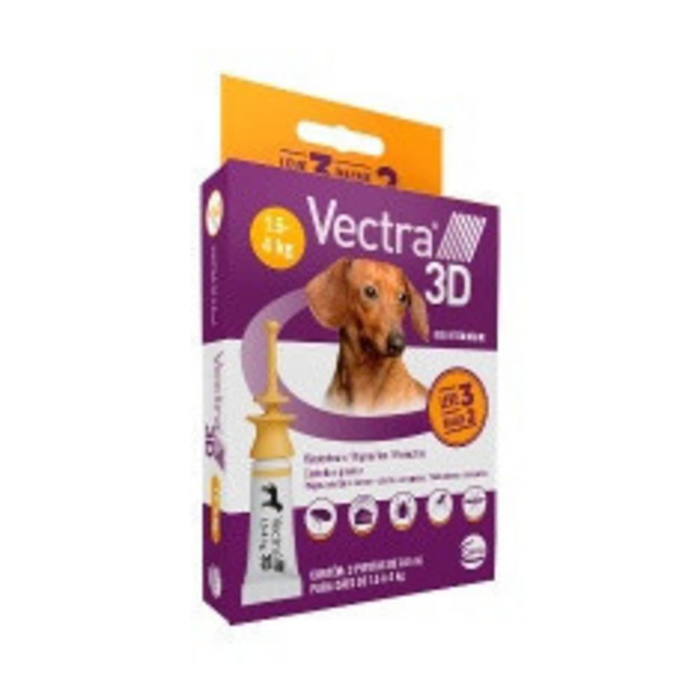 Combo Antipulgas Vectra 3D Promo para Cães 1,5 a 4kg