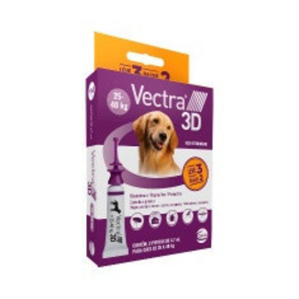 Combo Antipulgas Vectra 3D Promo para Cães 25 a 40kg
