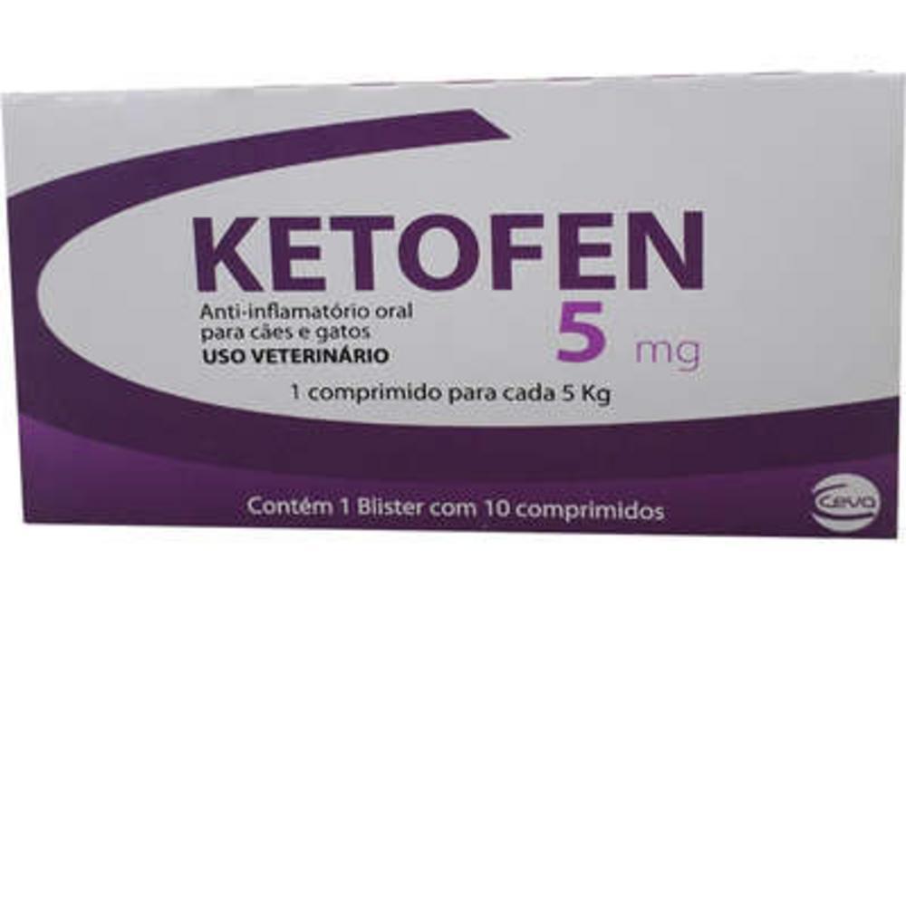 Ketofen Ceva Anti-inflamatório 10 comprimidos - 5 mg