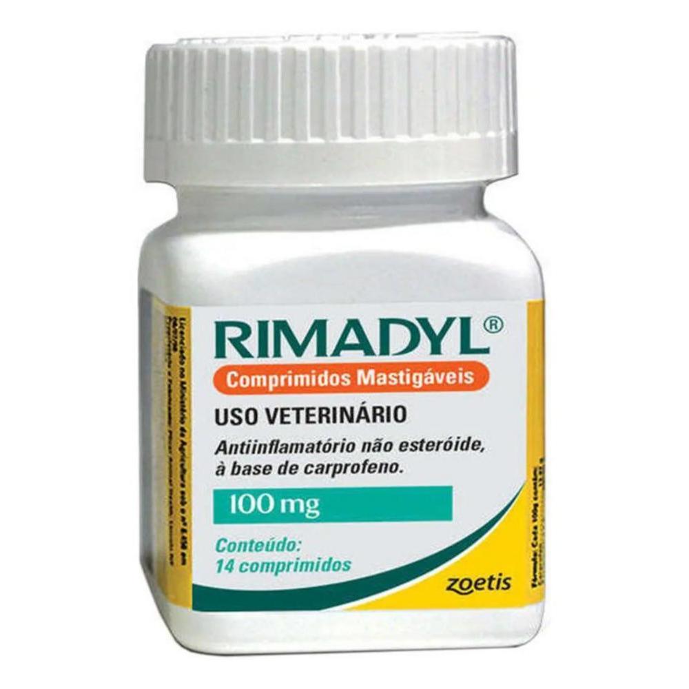 Anti-Inflamatório Rimadyl 100Mg Zoetis com 14 Comprimidos