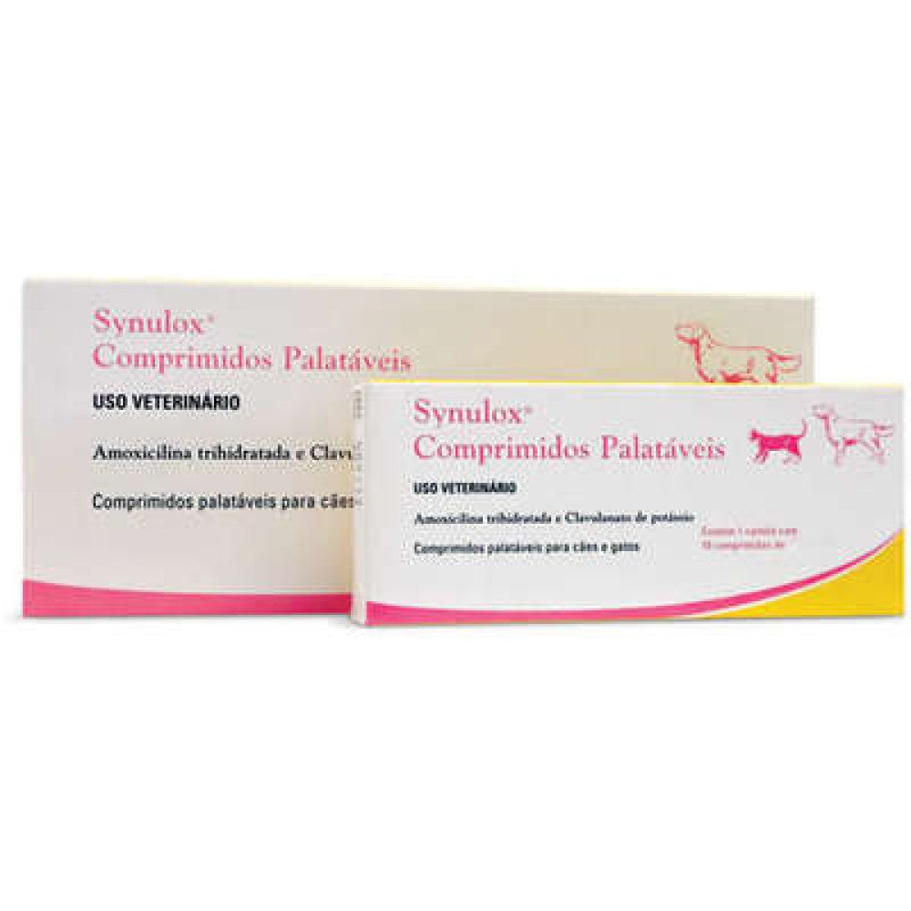 Antibiótico Zoetis Synulox 10 Comprimidos - 250 mg